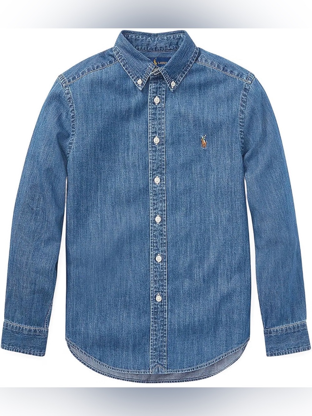 Polo by Ralph Lauren Medium Blue Denim Button-Down Shirt